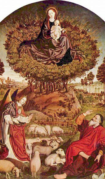 Nicolas Froment Triptych of the Burning Bush, by Nicolas Froment, in Aix Cathedral France oil painting art